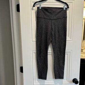 Lululemon Heathered Dark Gray High-Waist Leggings